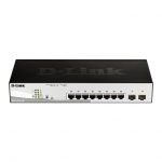 Hub switch 8 porte gigabit d-link dgs-1210-10p poe 2p sfp smart+