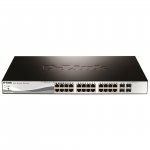 Hub switch 24 porte gigabit d-link dgs-1210-28p poe 4*sfp smart+