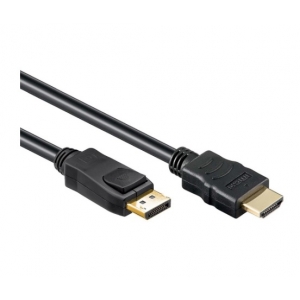 Cavo displayport a hdmi full hd m-m 1,8mt nero gembird