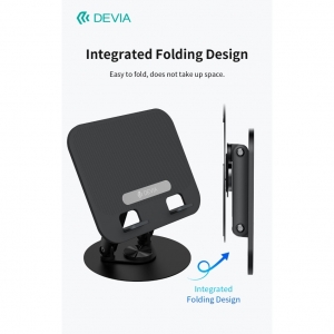 Supporto pieghevole con rotazione a 360 per tablet e laptop