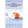 Caricatore ac/usb type-c devia 40w (max 60w) gan ultra fast wh