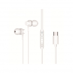 Auricolari brendan03w in-ear con connettore tipo c - bianco