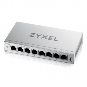 Zyxelswitch smart managed, 8 porte gigabit - easy management per vlan, qos - design senza ventole, d