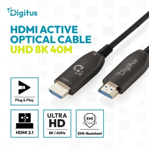 Cavo ibrido in fibra ottica hdmi aoc, uhd 8k, 40 mt