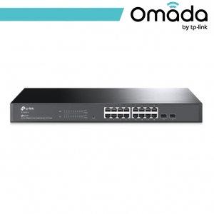 Omada switch smart 16 porte gigabit + 2 slot sfp - sg2218