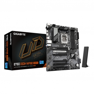 Gigabyte b760 ds3h wifi6e gen5 motherboard - supports intel core 14th gen cpus 8+2+1 phases digital vrm up to 5600mhz ddr5 2xpcie 4.0 m.2 wi-fi 6e 1gbe lan usb 3.2 gen 2x2