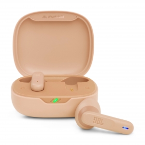 Auricolari bluetooth wave flex + custodia ricarica - colore beige (jblwflexbeg)