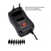 Alim. universale 30w 3-12v 8conn.+usb/mini/micro tecnonew univ30