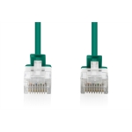 Cavo rete cat 6 u-utp rame lszh slim 0.3 m, verde