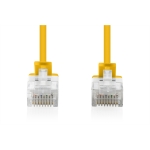 Cavo rete cat 6 u-utp rame lszh slim 0.3 m, giallo
