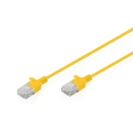 Cavo rete cat 6 u-utp rame lszh slim 0.3 m, giallo, 10 pezzi