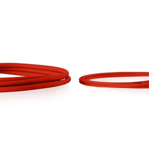 Cavo rete cat 6 u-utp rame lszh slim 0.5 m, rosso