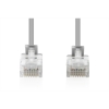 Cavo rete cat 6 u-utp rame lszh slim 1.5 m, grigio