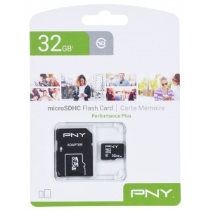 Micro sd 32gb pny performance plus classe 10 uhs-i con adattator