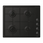 Piano cottura a gas con comandi laterali 60cm - 4 fuochi - nero (chw6lbb)