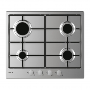 Piano cottura a gas timeless 60cm - 4 fuochi - inox (chw6brx)