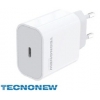Caricatore ac/usb tecnonew 1 porta type c 3a 20w pd tn-882c-20w
