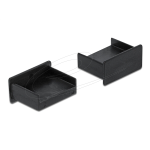 Delock copertura per connettori usb type-a femmina confezione 10 pezzi nero
