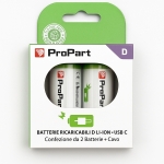 Batterie ricaricabili d usb-c 4200mah 1.5v - conf. 2pz - ek-rb-10 (1inr40/22)