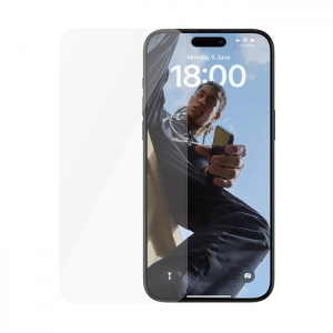 (refurbished) panzerglass bulksafe95557 pellicola vetro temperato trasparente proteggischermo apple iphone 15 pro max