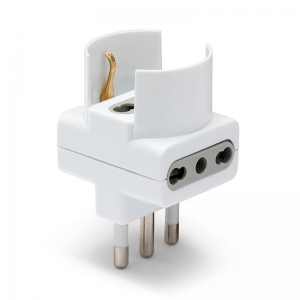 Adattatore triplo spina 16a 2p ita 10/16a e 1p schuko wh velamp