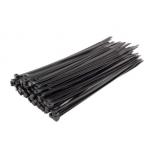 Fascette dentate serracavi 3,6x300mm nero conf.100pz