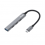 Hub usb 3 porte usb 2.0 + 1 porta usb 3.0 conn. type-c equip