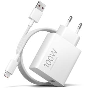 Xiaomi 100w wall charger type-a + cable type-c fast charge