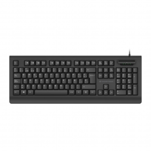 Tastiera kayne01it usb con lettore di smart card id - nera