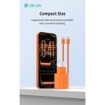 Caricatore ac/usb type-c devia 40w (max 60w) +cavo type-c orange