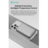 Power bank 10000mah devia wir.magn. c.rapida 22w grigio con cavo