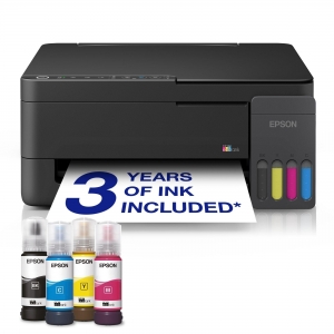 Epson multifunzione ink a4 colore, ecotank et-2910, 33ppm, fronte/retro, usb/lan/wifi, 3 in 1