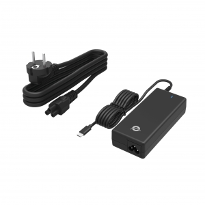 Caricabatterie caricatore da rete usb pd gan da 100 w con cavo usb-c integrato - pps pd 3.0 (ozul03be)