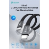 Cavo da type c a type c 5a 240w ric.rapida piatto devia 1,5m blu