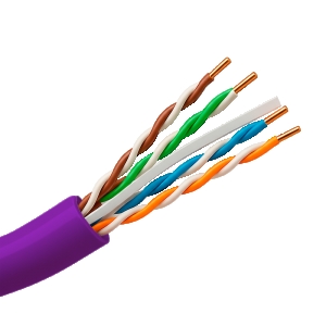Matassa cavo rete utp cat6 305mt rame awg24 0,50mm hdpe eca cpr