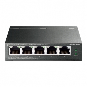 Tp-link 5-port gigabit easy smart poe switch with 4-port poe+