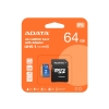 Micro sd 64gb adata ausdx64guicl10a1-ra1 class 10 uhs-i con ad.