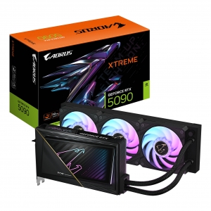 Gigabyte aorus geforce rtx 5090 xtreme waterforce 32g graphics card - 32gb gddr7, 512bit, pci-e 5.0, 2655mhz core clock, 3 x dp 2.1a, 1 x hdmi 2.1b, nvidia dlss 4, gv-n5090aorusx w-32gd