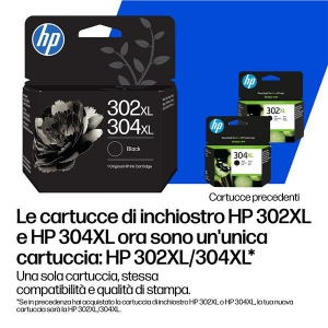 Cart hp 302 / 304 nera