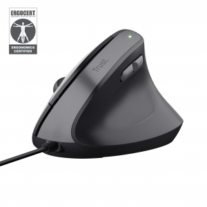 Mouse ottico trust baio ii ergonomico