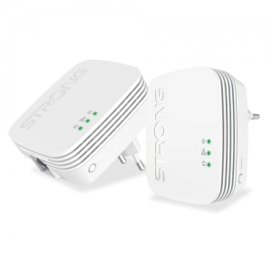 Strong kit da due powerline formato mini cpl 600 mbit/s 1+1 ethernet - no wifi