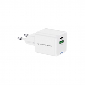 Caricatore 220v 2p usb a+c conceptronic althea 20w