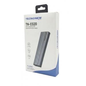 Box per ssd m.2 pcie nvme e sata su usb type-c tecnonew tn-e320