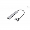 Hub usb type a/c 4 porte usb-a (1*3.0 e 3*2.0) metal i-tec