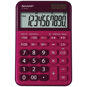 Calcolatrice sh-elm355 rossa