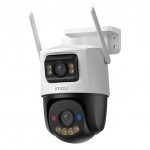 Imou cruiser dual 2 10mp telecamera doppia lente (fissa e ptz), visione notturna, smart tracking