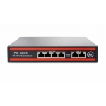 Hub switch 4 porte poe+ 10/100 tecnonew tn-hp4eh2eh +2uplink