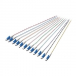 Set 12 cavi pigtail fibra ottica colorati connettori lc os2 09/125 simplex