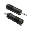 Adattatore stereo 3,5mm. maschio - 6,35mm. femmina