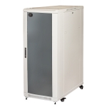 Armadio rack 19" per reti 27u (a)1388 (l)600 (p)800 colore grigio porta vetro